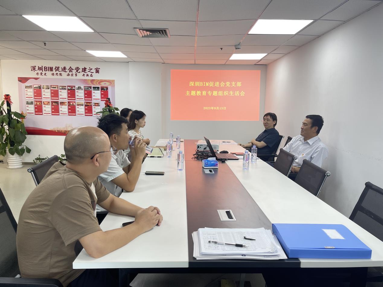 深圳市BIM促进会党支部召开主题教育专题组织生活会