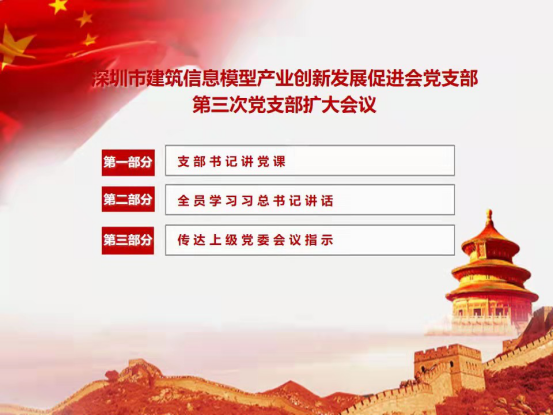 深圳BIM促进会党支部书记讲党课